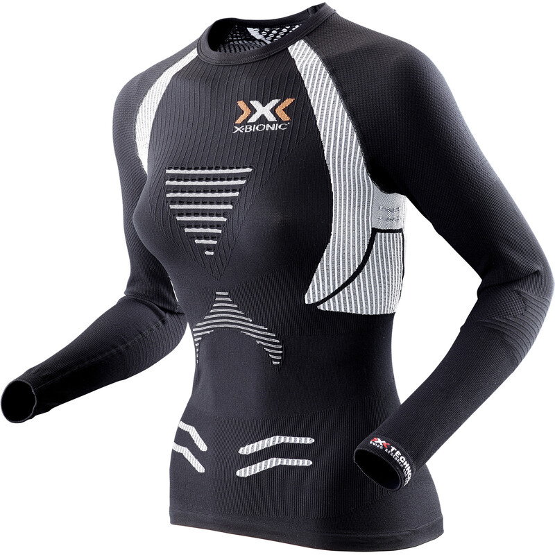 X-BIONIC RUNNING LADY THE TRICK OW SHIRT LG_SL.-C Black/White XS