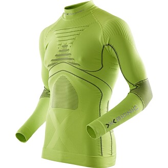 X-BIONIC MAN ACC_EVO UW SHIRT LG_SL.TURTLE NECK-B Green Lime Charcoal XL