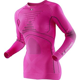 X-BIONIC LADY ACC_EVO UW SHIRT LG_SL. ROUND NECK-P Pink Charcoal M