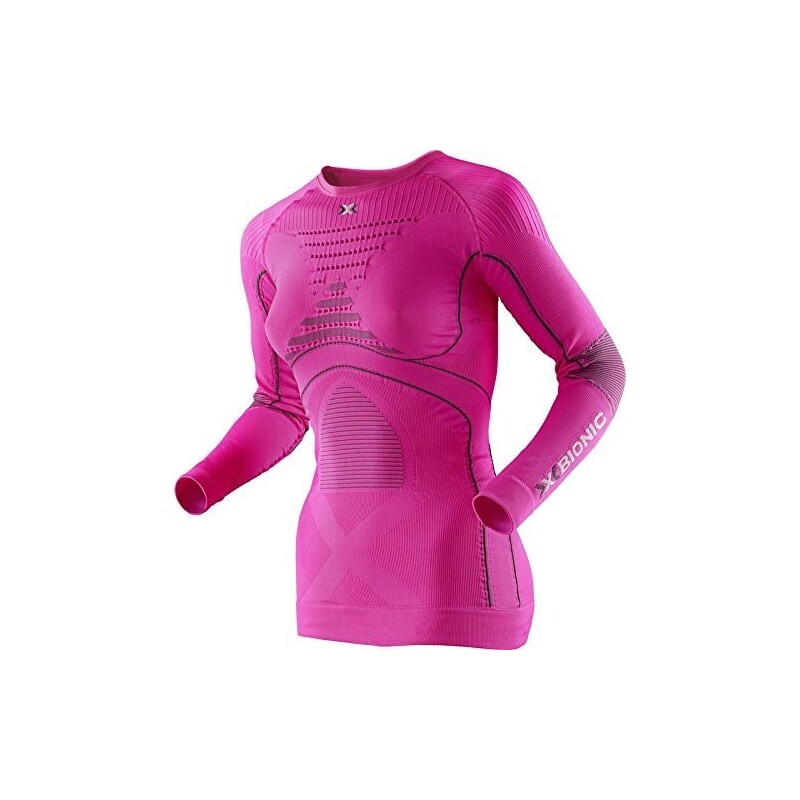 X-BIONIC LADY ACC_EVO UW SHIRT LG_SL. ROUND NECK-P Pink Charcoal M