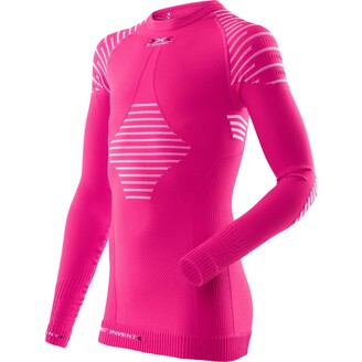 X-BIONIC JUNIOR INVENT UW SHIRT LONG _ SL.-B Pink White 10