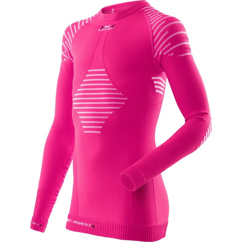 X-BIONIC JUNIOR INVENT UW SHIRT LONG_SL.-B Pink White 10