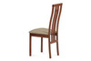 Dining chairs, beech meat, cherry color, beige fabric