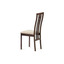 Dining chairs, beech massiv, nut color, cloth cream cover